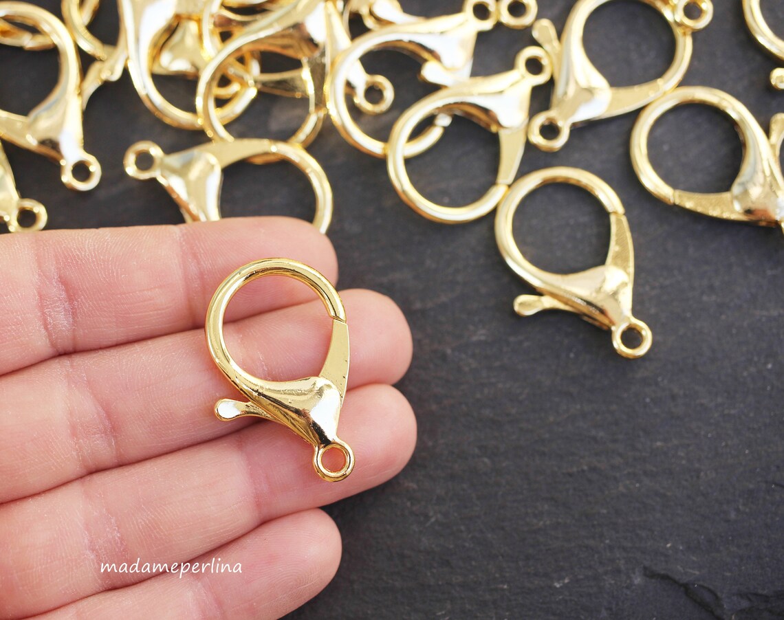 24k gold lobster clasp
