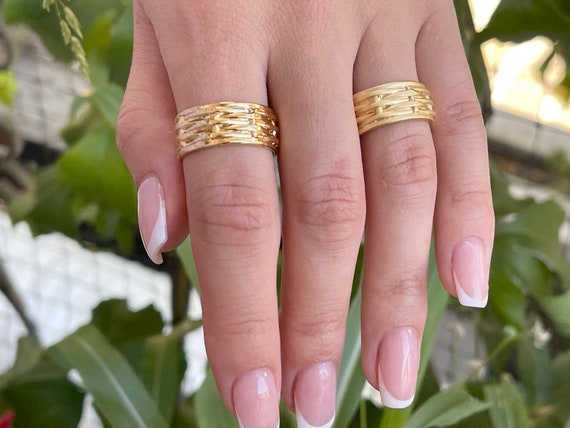Band Ring Gold Plated Unisex Adjustable Turkish Top Quality Band Ring Gold Plated Unisex Adjustable Turkish Top Quality