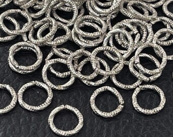 Försäljda vridna öppna hoppringar, kopplingar för smyckestillverkning, 20 st, starka delade ringar 8 mm, 1490B