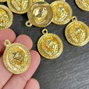 1  Lion Pendant Gold Plated Turkish Jewelry supply mdla1016A
