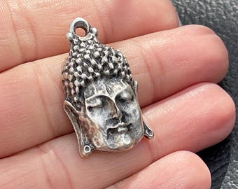 1 colgante de Buda bañado en plata, mdla0045B
