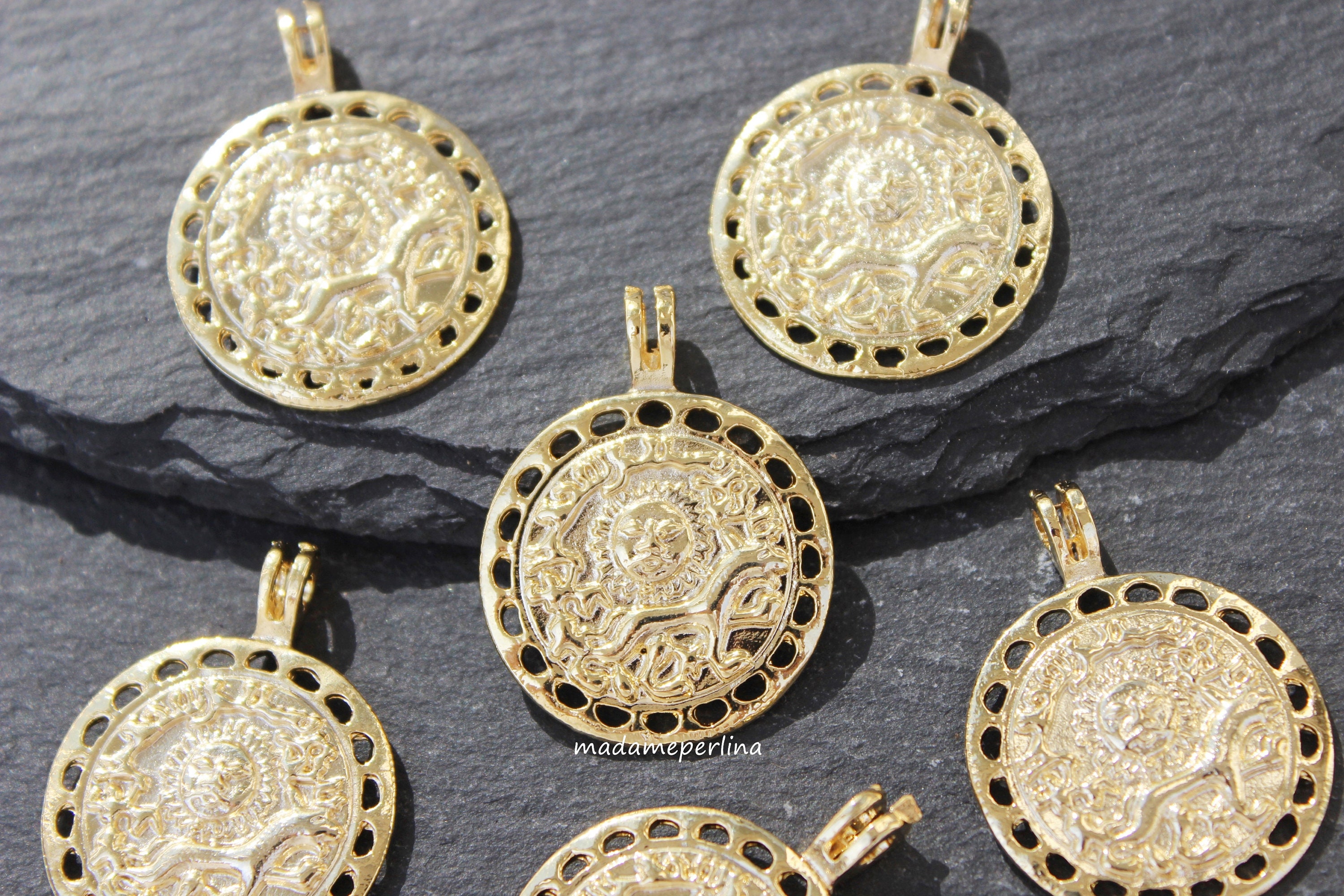 Lion coin pendant Clearance