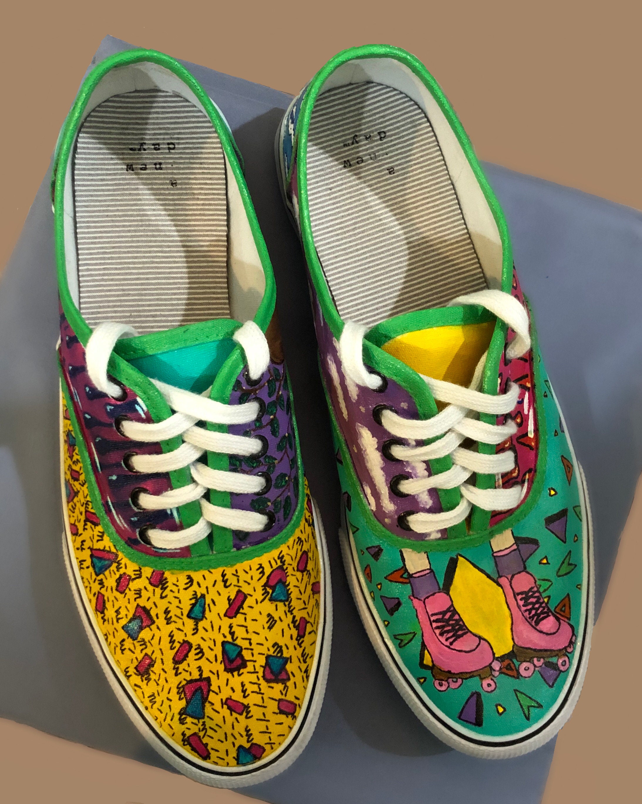 Custom canvas shoes Etsy