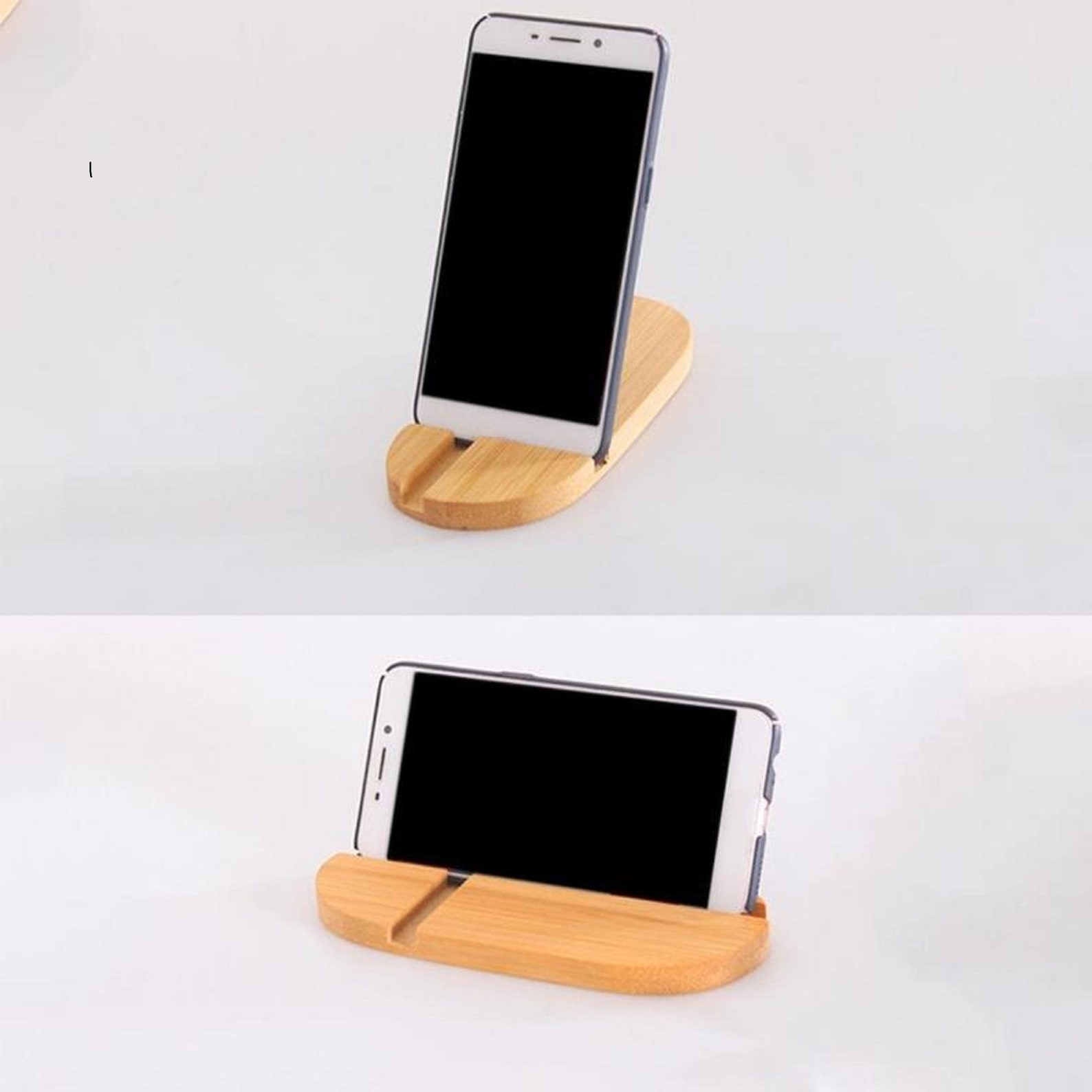 Specially Creative phone Holder Desk Bamboo Wood Stand For Etsy