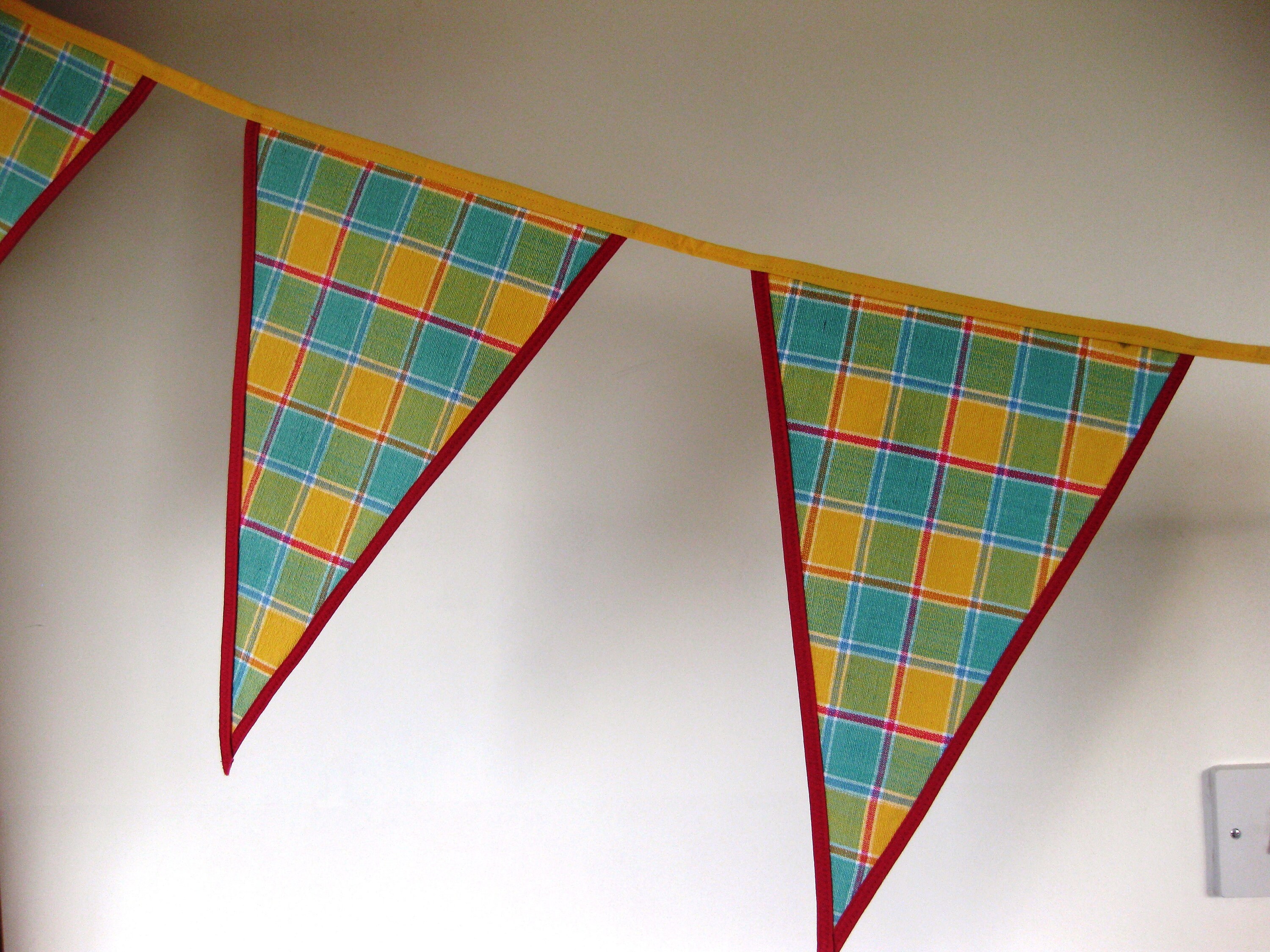 Large outdoor bunting Handmade Cotton outdoor bunting Etsy
