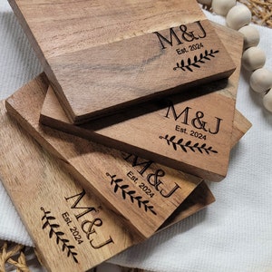 Personalized Cutting board, wedding gift, house warming gift, realtor gifts, mothers day gift. Wooden coasters, engraved.