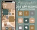 iPhone Home Screen ios 14 system icons Pack Download, Nude Aesthetic iPhone ios 14 App Icon Pack, Boho iOS Theme, ios 14 Custom App Icons 