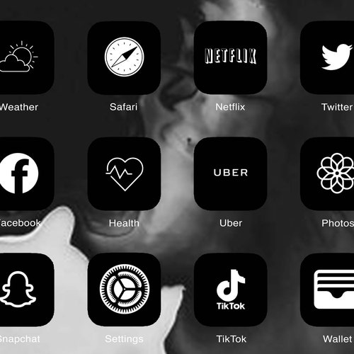Iphone Home Screen Ios 14 System Icons Pack Download Fall Etsy
