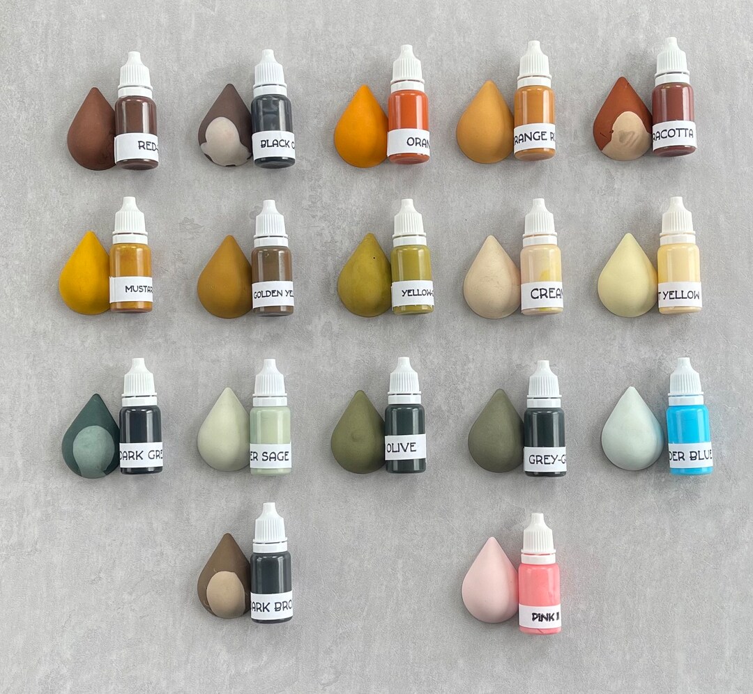 Jesmonite Pigment Aqua Resin Pigment 10ml Limited Time Colors Etsy