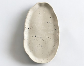 Large Oval Accent | Jesmonite Tray | Jewelry Tray | Jewelry Display | Entryway Decor | Handmade Homeware