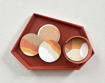 Medium Accent Tray | Handmade | Bathroom Decor | His and Hers | Jesmonite | Terrazzo Tray | Entryway