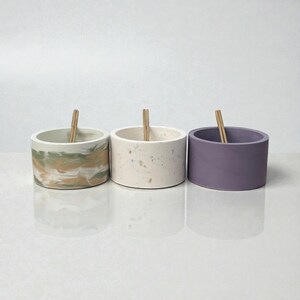 Jesmonite Pot | Small Storage Pot | Bathroom Decor