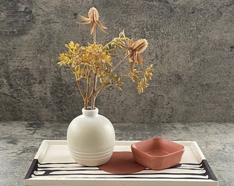 Plateau plat rectangulaire | Plateau en terrazzo | Décoration abstraite | Plateau à roulettes | Plateau en jesmonite | Plateau de salle de bain | Plateau de bureau