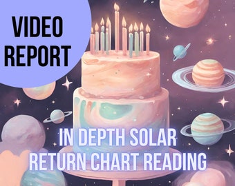 In Depth Video Solar Return Chart| Astrology Video Analysis| Psychic Experienced Personal Astrologer