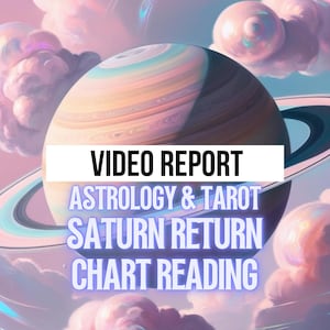 Vídeo detalhado sobre o retorno de Saturno, astrologia e leitura de tarô.