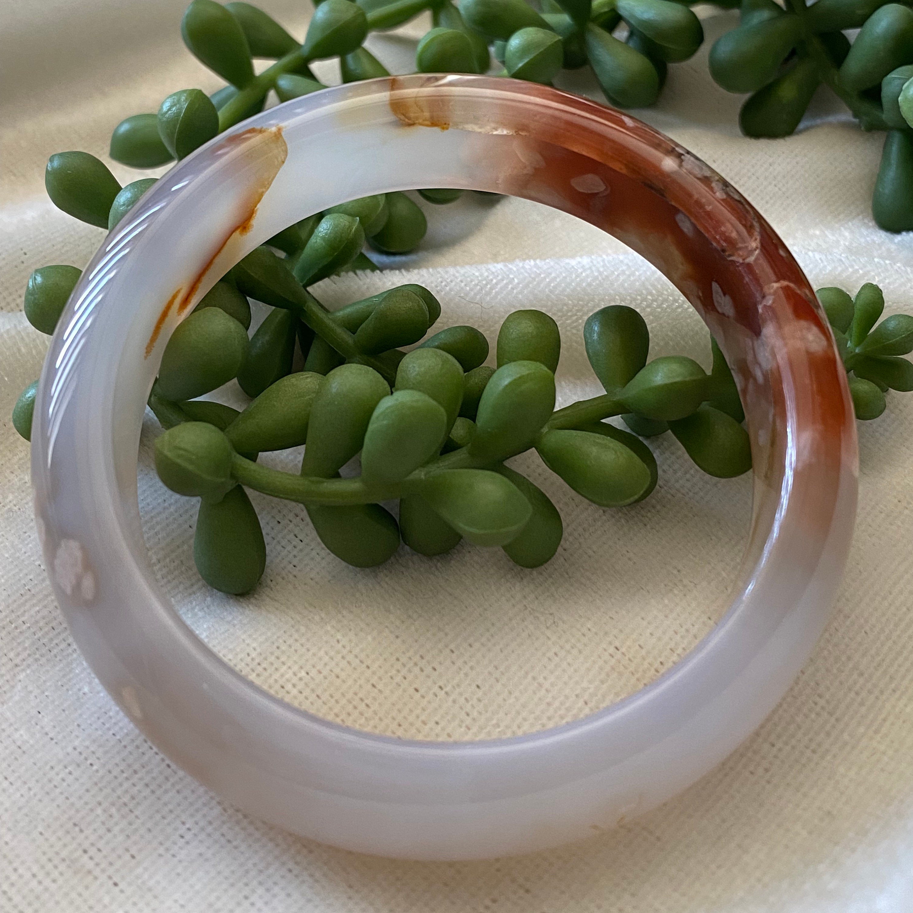 桜バングル - 57 mm 桜瑪瑙バングル - Etsy 日本