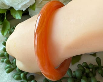 Natural Agate - 64mm All Natural Agate Bangle Bracelet