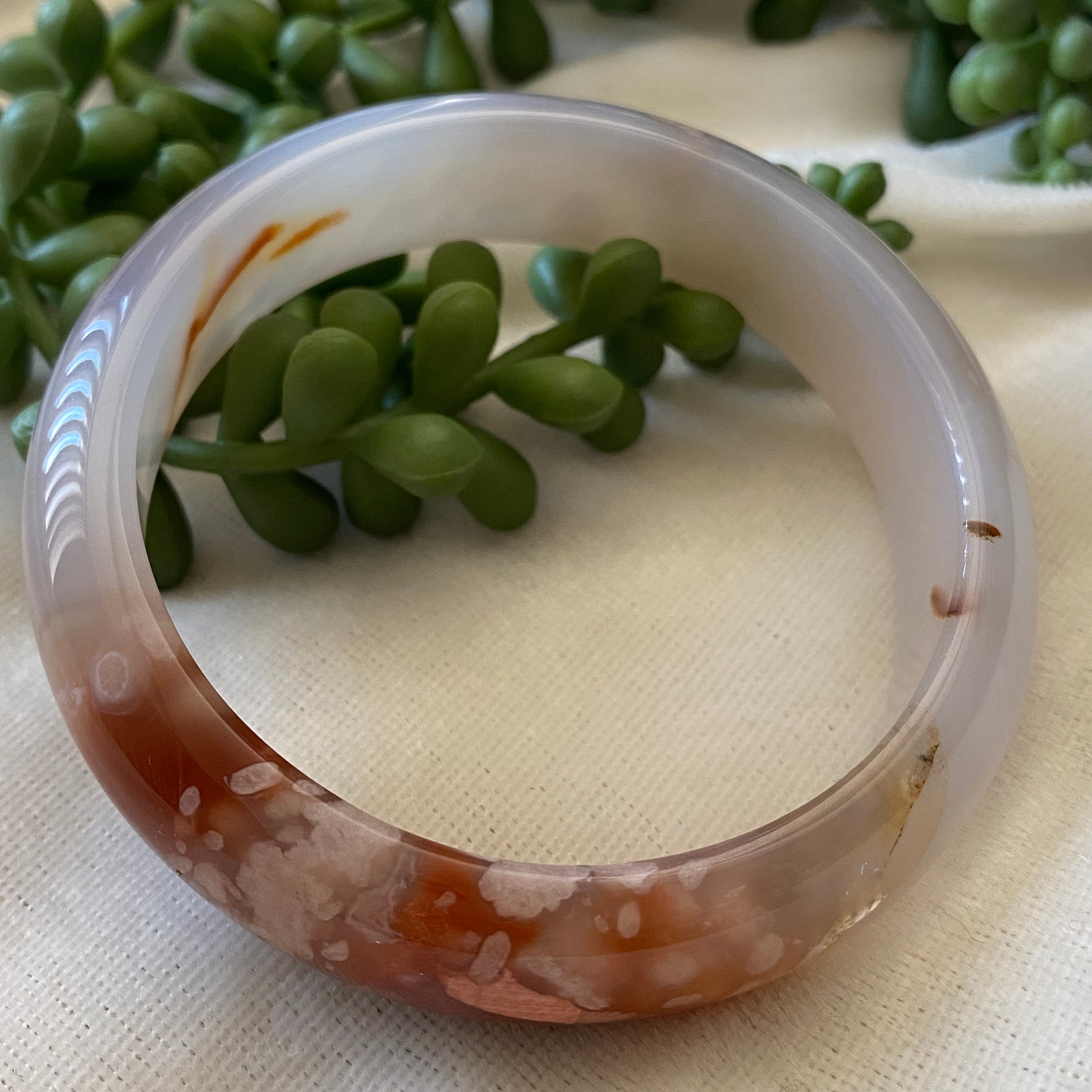 桜バングル - 57 mm 桜瑪瑙バングル - Etsy 日本