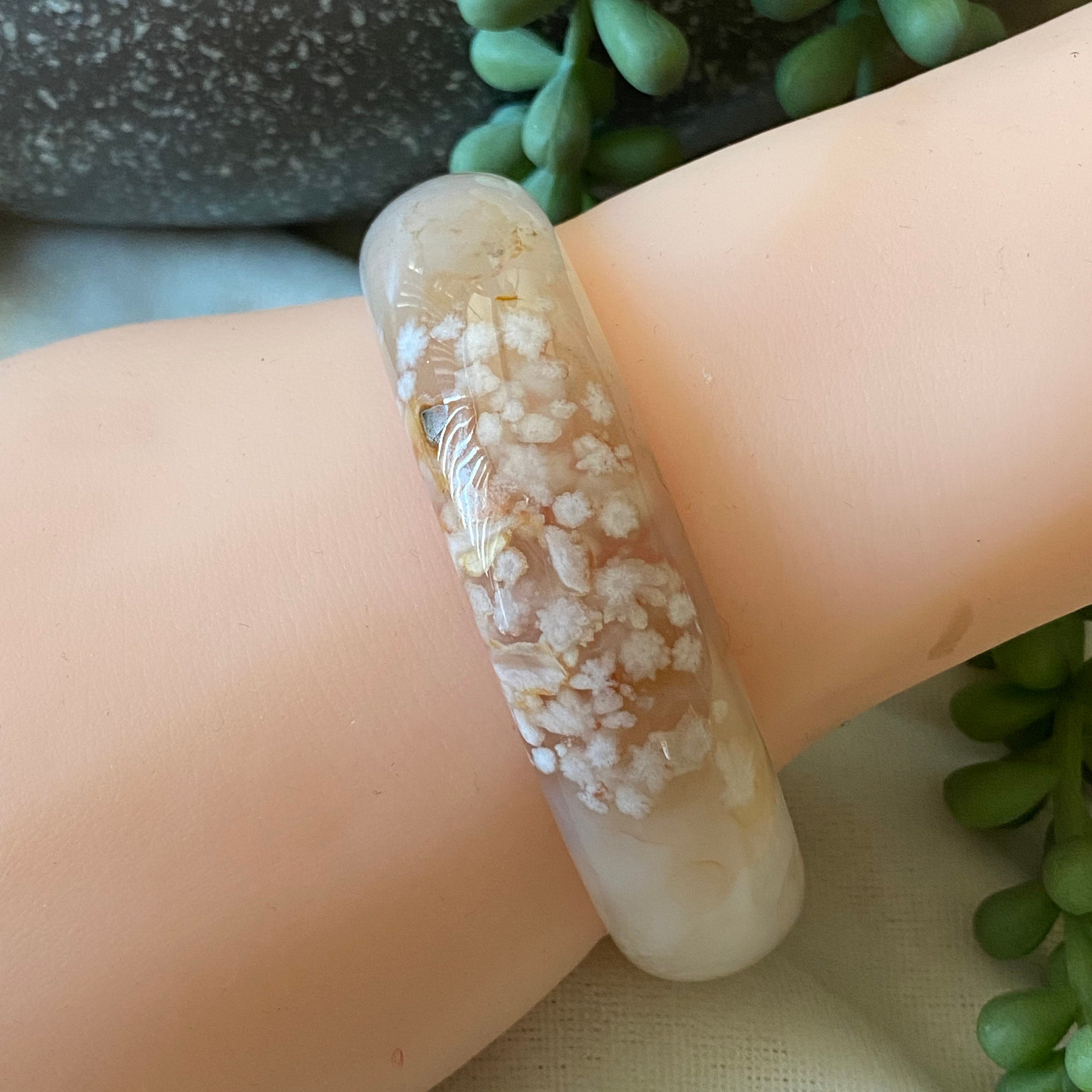 桜バングル - 59 mm 桜瑪瑙バングル - Etsy 日本