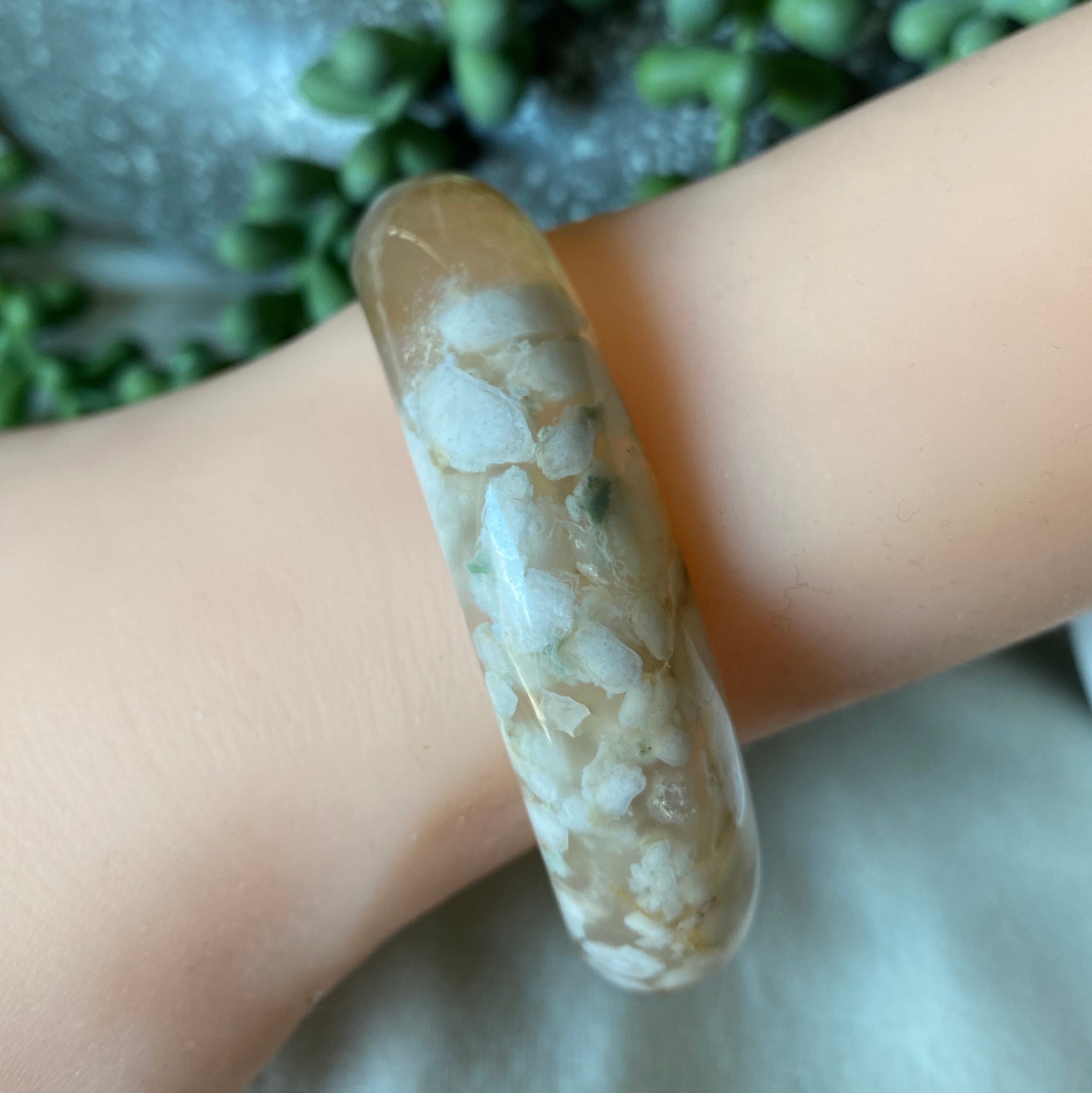 桜バングル - 56 mm 桜瑪瑙バングル - Etsy 日本