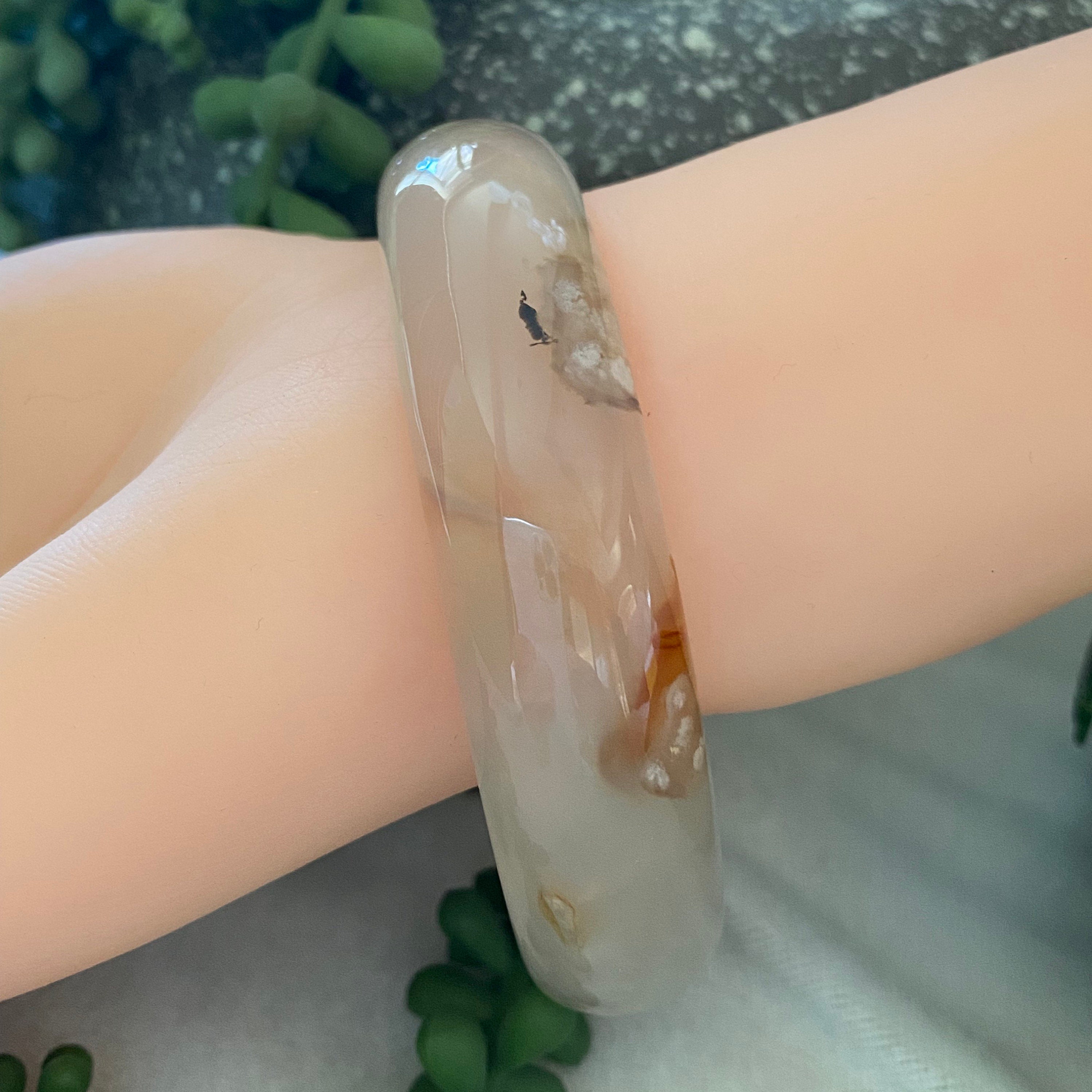 桜バングル - 61 mm 桜瑪瑙バングル - Etsy 日本