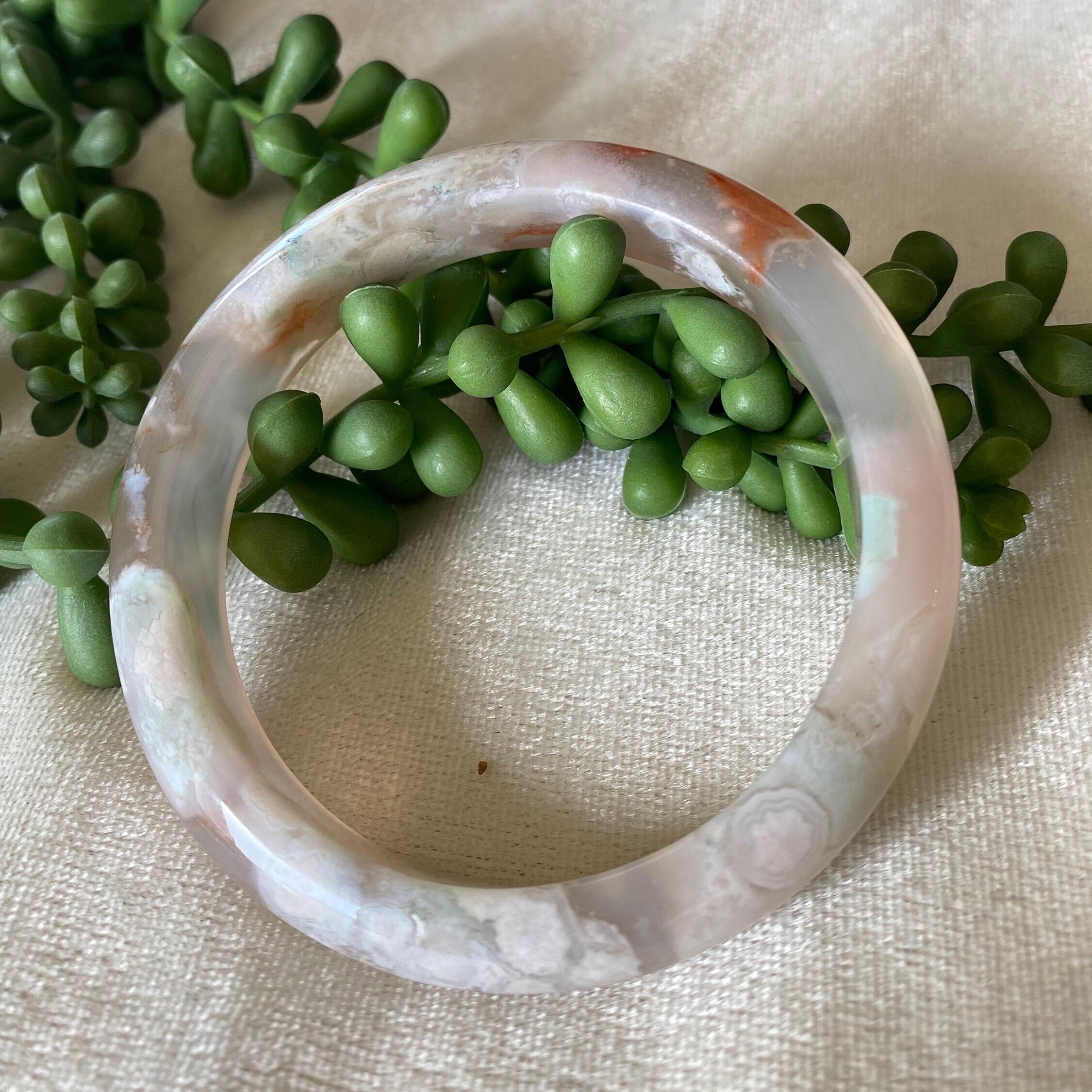 桜バングル - 58 mm 桜瑪瑙バングル - Etsy 日本