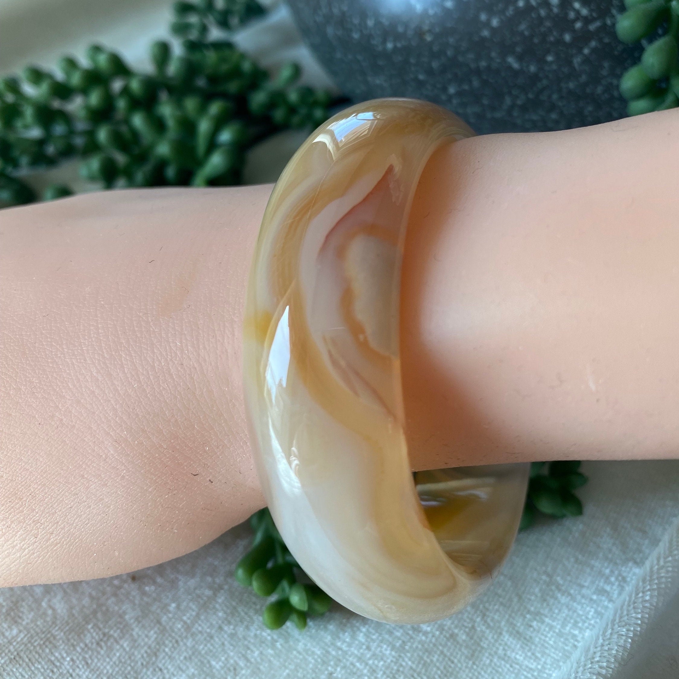 桜バングル - 61 mm 桜瑪瑙バングル - Etsy 日本