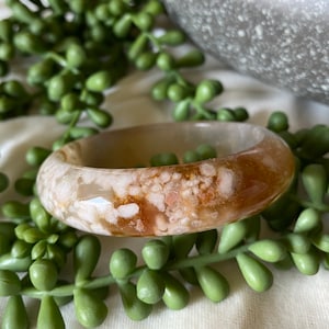 Sakura Bangle - 56mm Cherry Blossom Agate Bangle