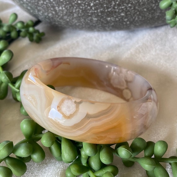 桜バングル - 61 mm 桜瑪瑙バングル - Etsy 日本