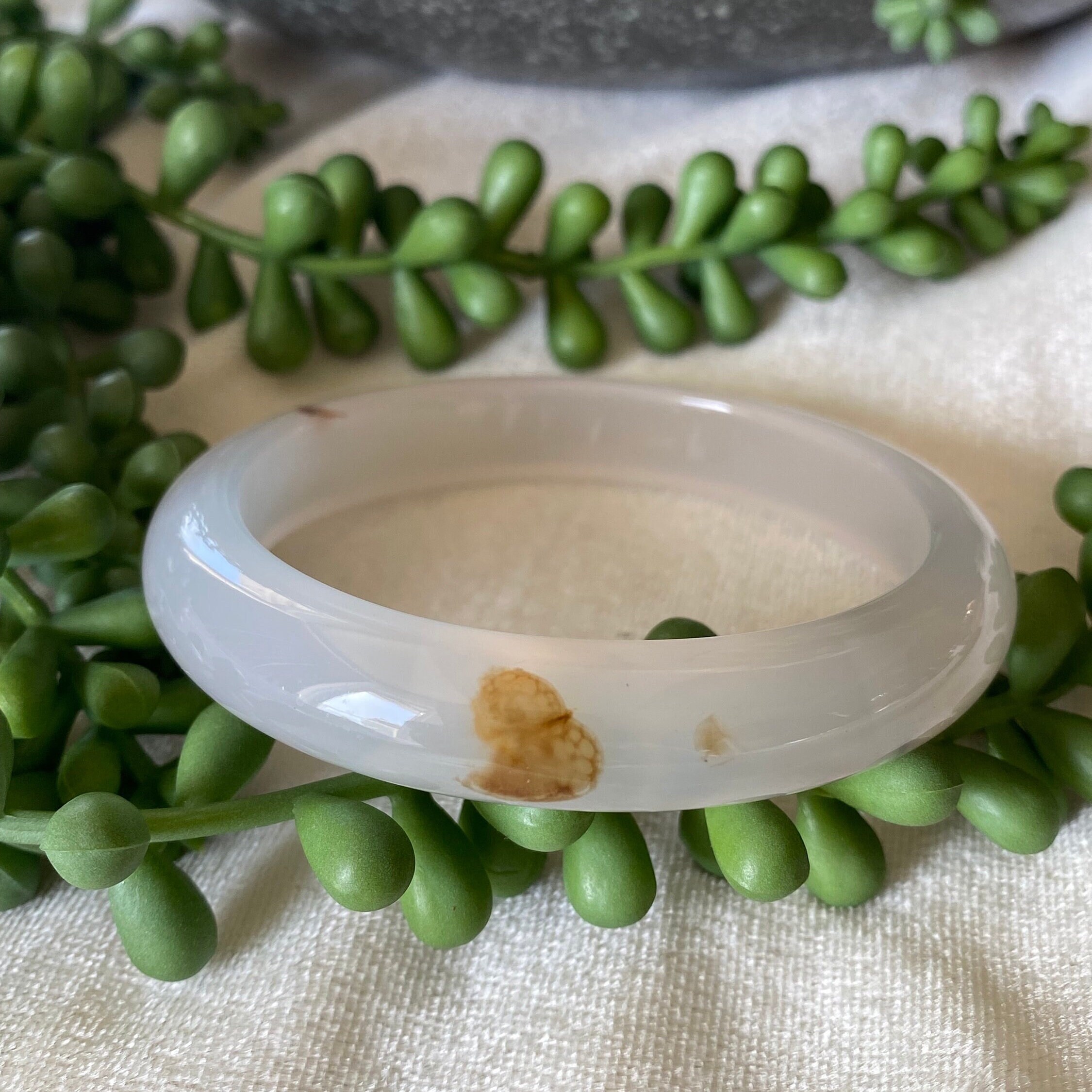 天然瑪瑙 - 60 mm オールナチュラル瑪瑙バングルブレスレット - Etsy 日本