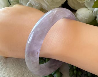 Natural Agate - 62mm All Natural Crystal Bangle Bracelet