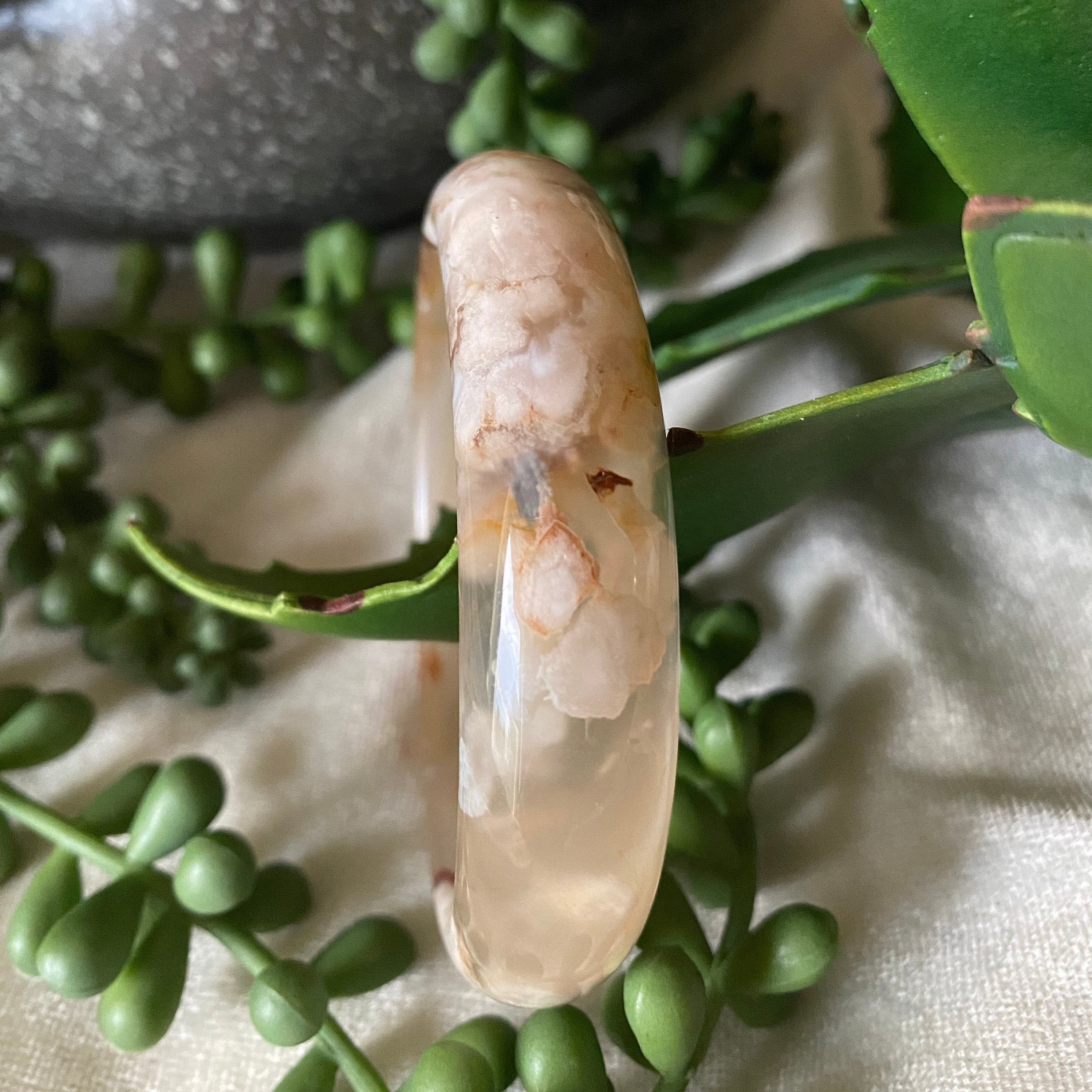 桜バングル - 62 mm 桜瑪瑙バングル - Etsy 日本