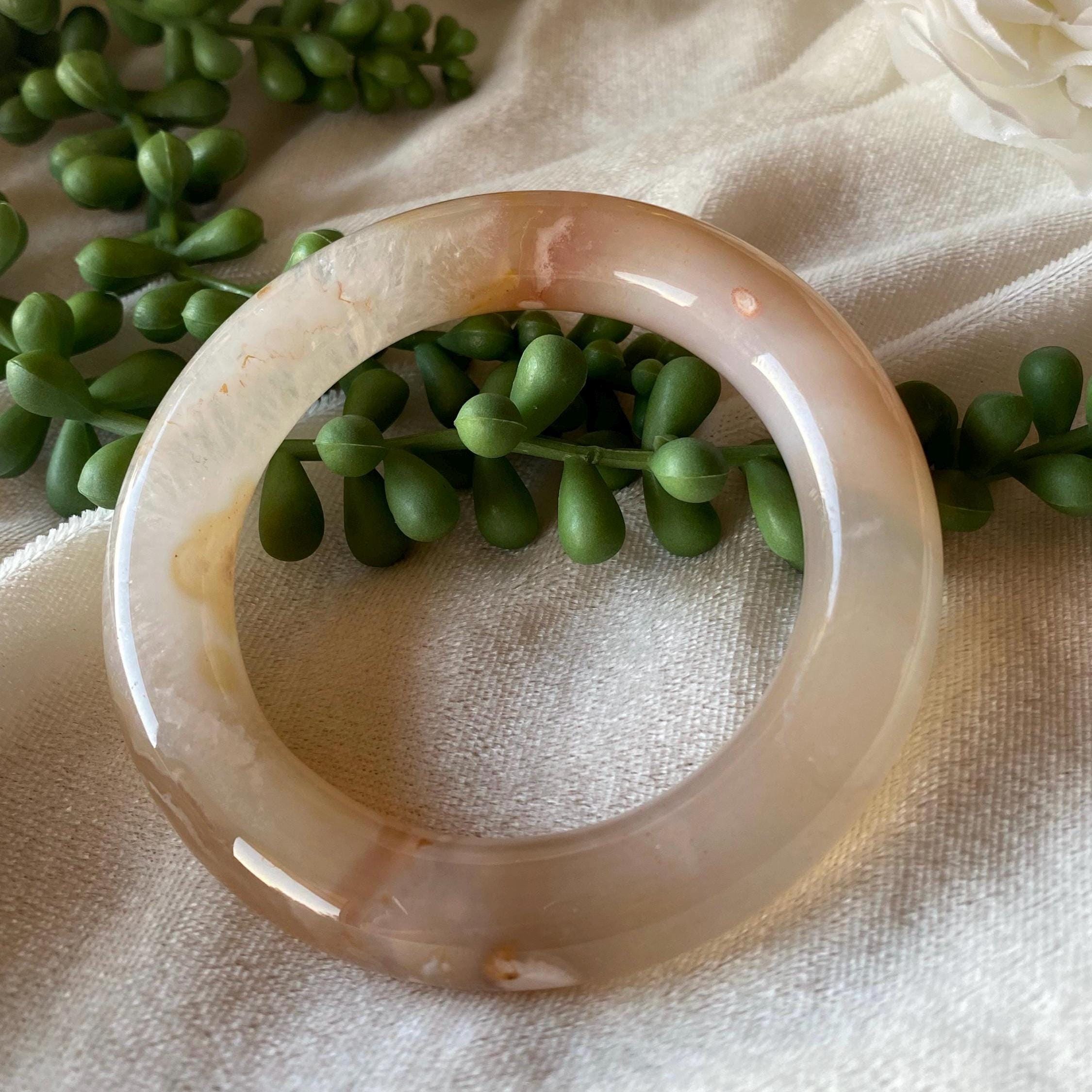 桜バングル - 57 mm 桜瑪瑙バングル - Etsy 日本