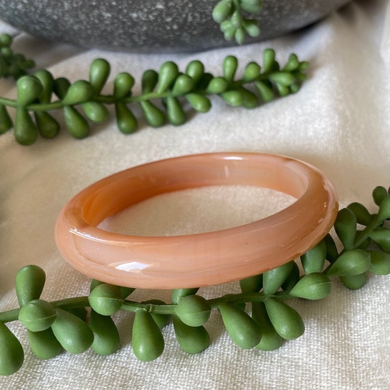 Natural Agate 58mm All Natural Agate Bangle Bracelet