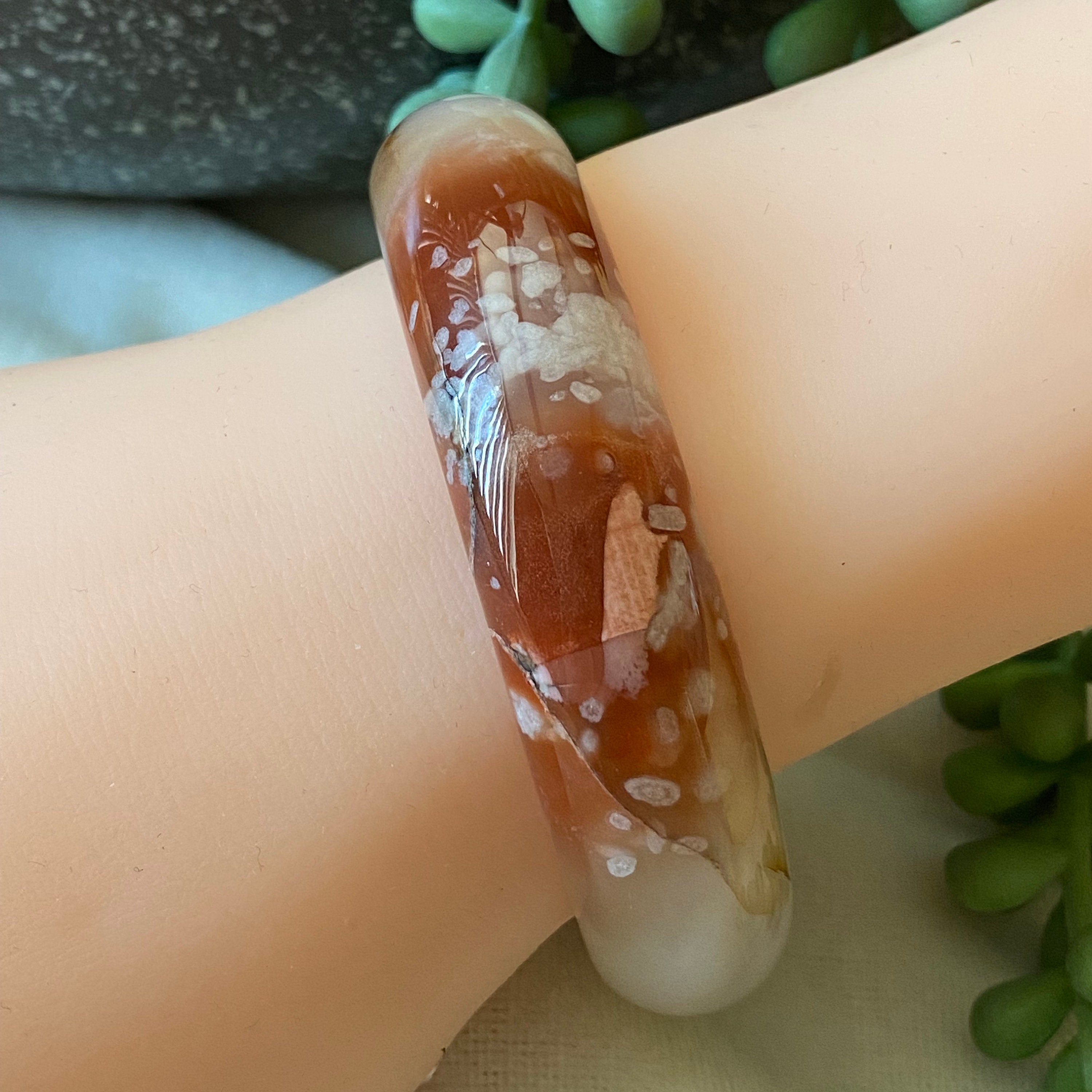 桜バングル - 57 mm 桜瑪瑙バングル - Etsy 日本