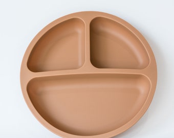 Toddler Silicone Suction Plate - Clay