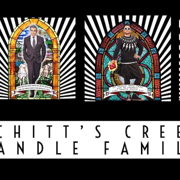 Moira Johnny Alexis & David Rose  (Schitt’s Creek) Prayer Candles