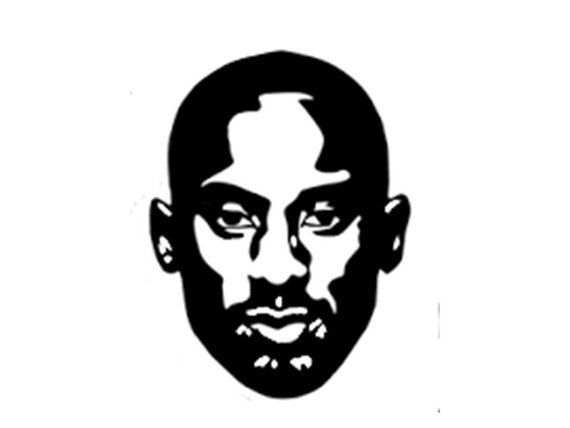 INSTANT DOWNLOAD Kobe Bryant Black and White Embroidery Design | Etsy