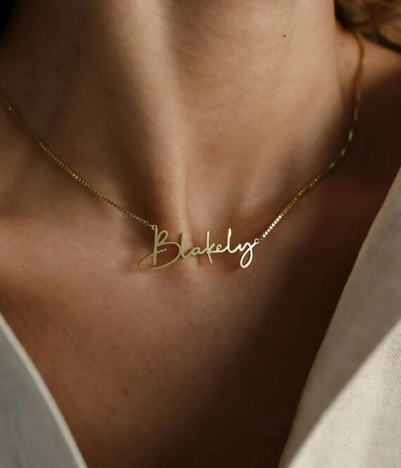 Etsy on sale personalized necklaces