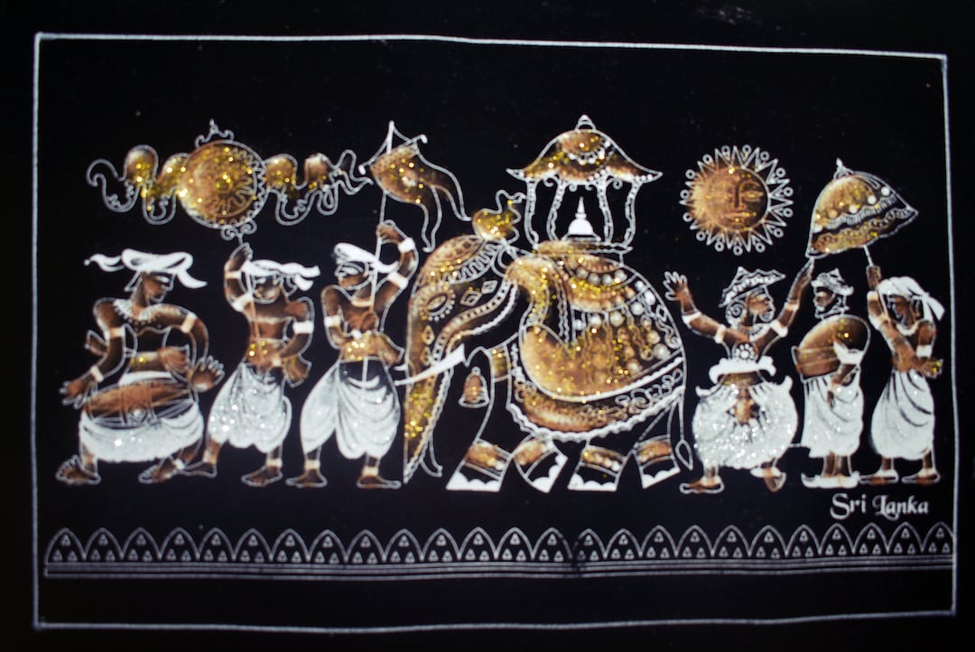 Wall Hanging Art Paintings of Kandy Esala Perahera Sri Lankan Etsy