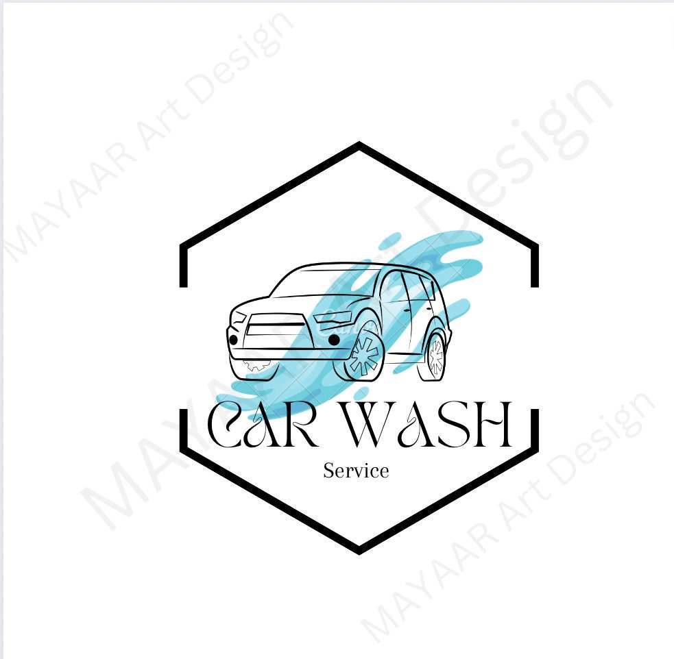 Car Wash Logo, Custom Logo Design, Business Logo Design, Beauty Logo