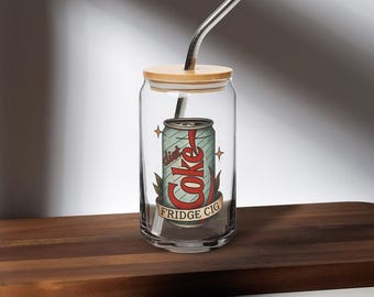 Diet Coke Glass, Fridge Cig, Vintage Soda Lover Gift, Pop Culture Decor