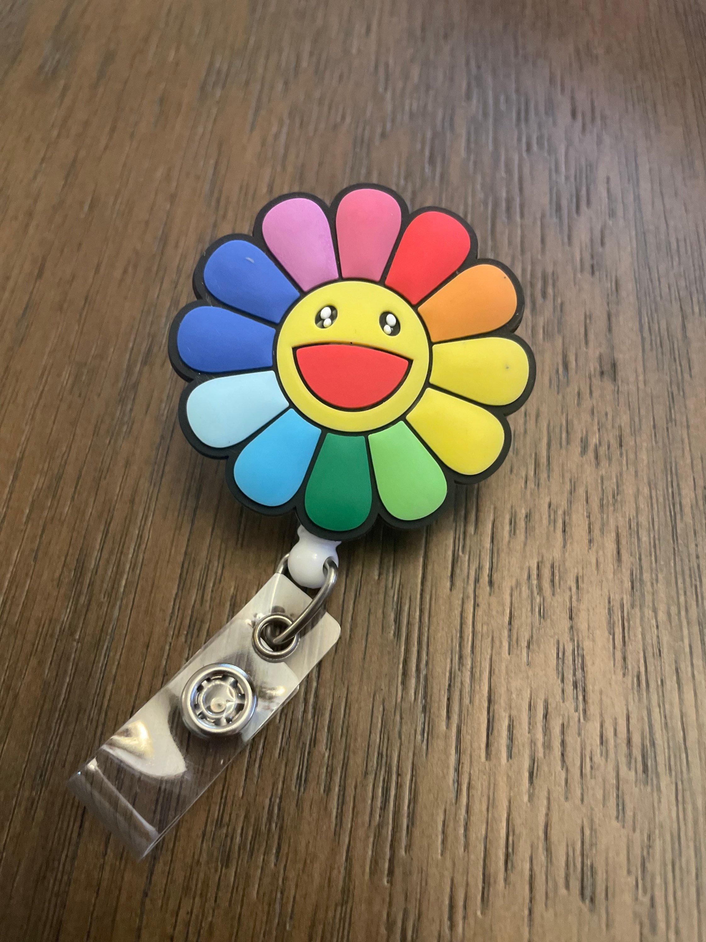 Takashi Murakami Flower Emoji Keychain (B)