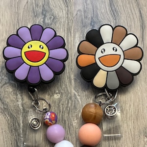Takashi Murakami Style Rhinestone Flower Keychain/Bag Charm
