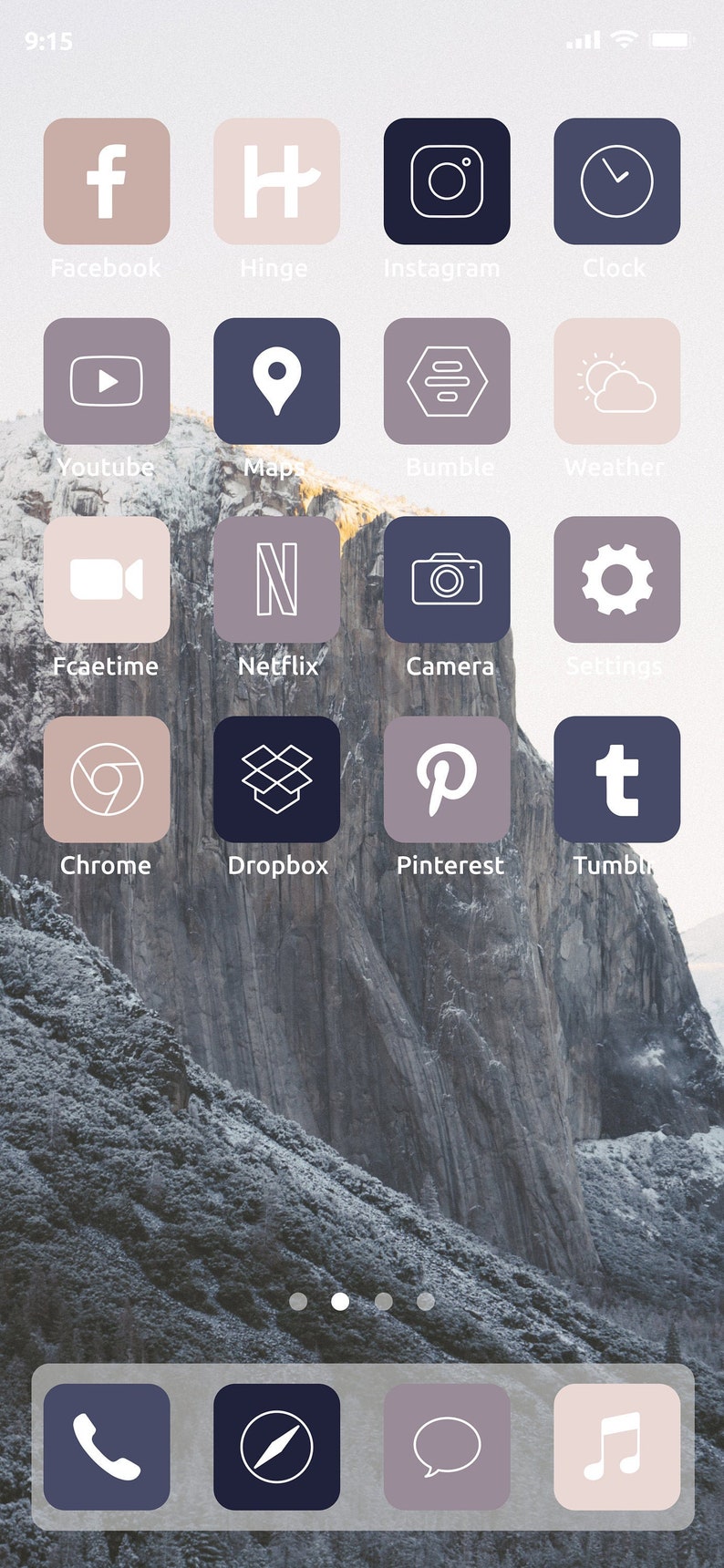 Blue velvet neutral/nude Aesthetic pastel iOS14 iphone ...