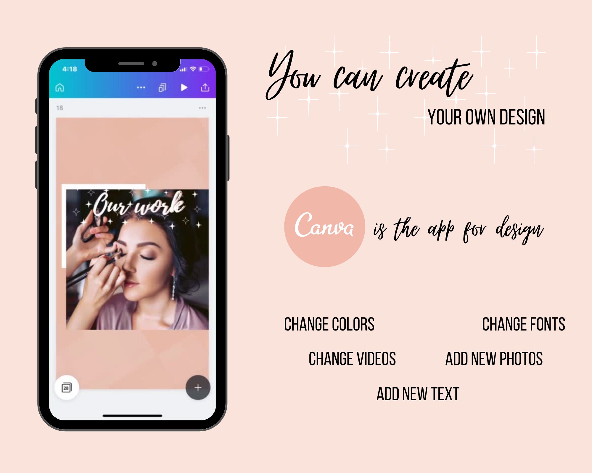 TikTok Thumbnail Templates For Canva Lashes Beauty Template Etsy Espa a
