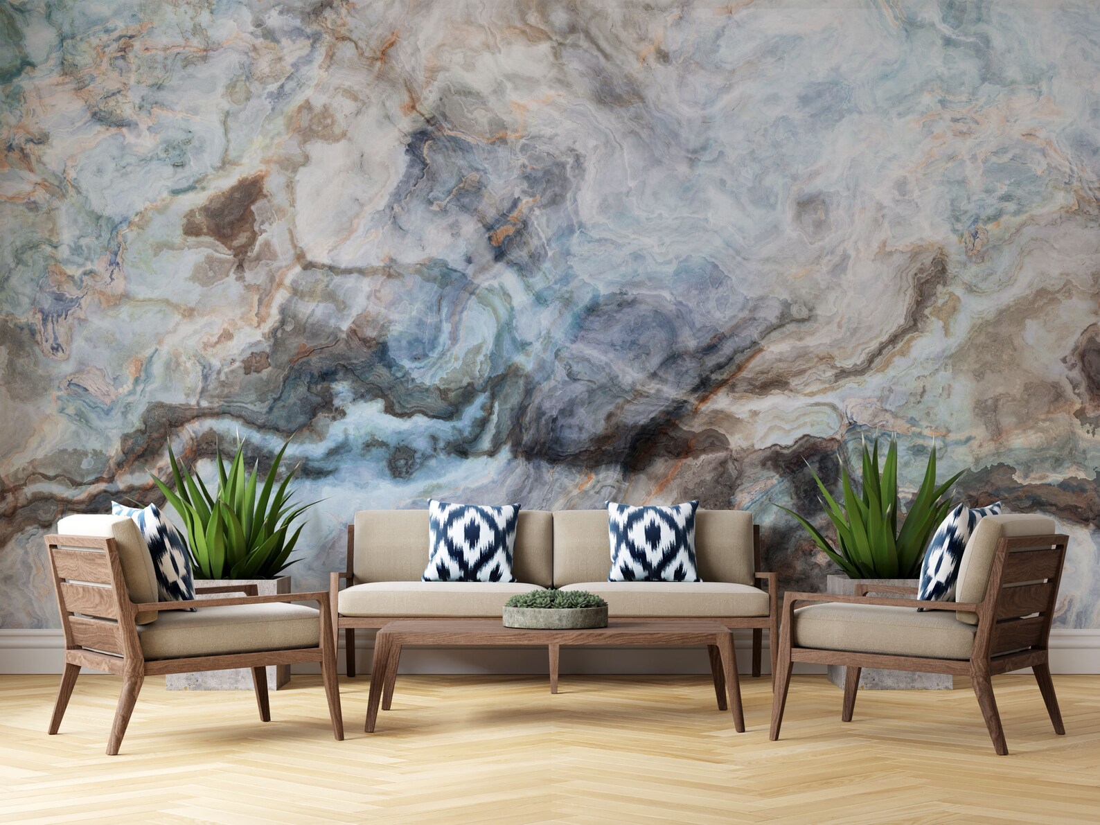 Blue Onyx Marble Wallpaper Tile Texture Peel and Stick Self - Etsy