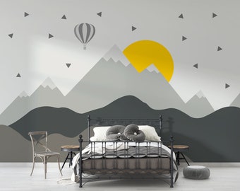 Marvelous Mountain Wallpaper, Removable Wallpaper, Peel and Stick Murals by welovewallz