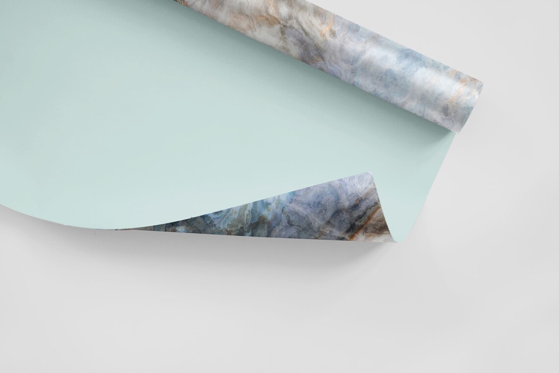 Blue Onyx Marble Wallpaper Tile Texture Peel and Stick Self Etsy