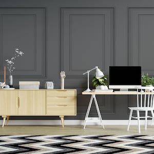 Classic Black 3D Wall Panel Wallpaper Elegant Modern Wall Design for Living Room
